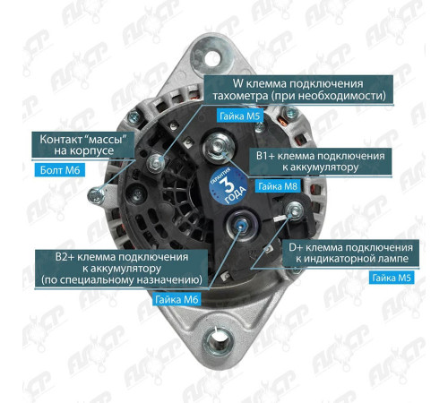 Генератор Iskramotor IMA104384 для Cummins, CNH